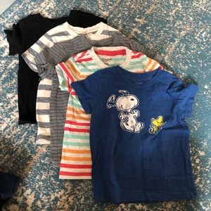 Bundle of (5) 4T Cat & Jack Boy’s Shirts